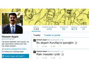 Chpli Aygünden Kılıçdaroğluna Twıtterdan Rakı Cevabı