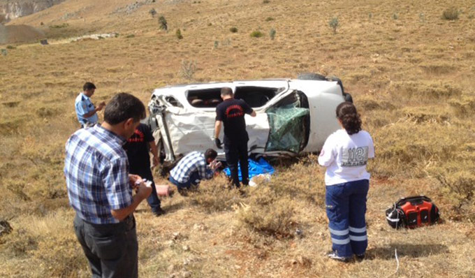 Kahramanmaraşta Kaza: 1 Ölü, 1 Yaralı