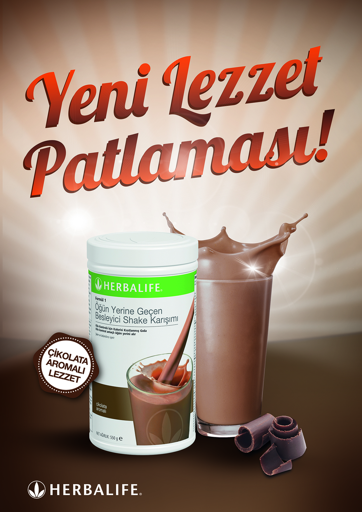 Vazgeçilmez Çikolata Lezzeti Herbalıfe Formül 1 Shake’te