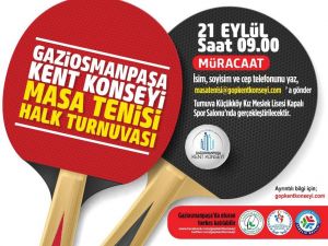 Gaziosmanpaşa Kent Konseyinden Masa Tenisi Turnuvası