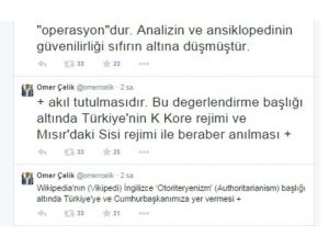 Bakan’dan Wikipedia Eleştirisi