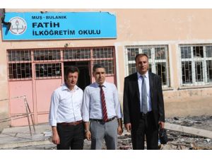 Bulanık’ta Yakılan Okullar Eğitime Gecikmeli Başlayacak