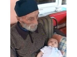 103 Yaşındaki İbrahim Kabil, Torununun Torununu Gördü