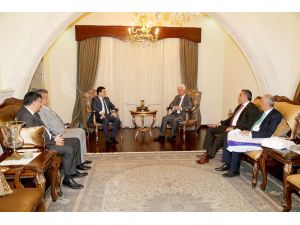 Akdeniz Belediyeler Birliği Ve Kepez Belediye Başkanı Tütüncü, Kktc Cumhurbaşkanı Eroğlu İle Görüştü