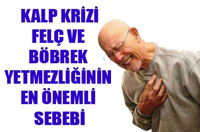 Felç, kalp krizi ve böbrek yetmezliğinin en önemli nedeni 