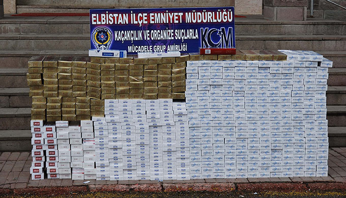 Elbistanda Kaçak Sigara Operasyonu