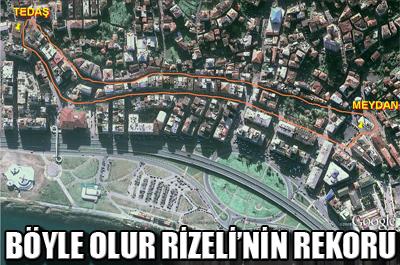 Rizede horon rekor denemesi 