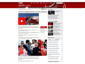 Türk Rehinelerin Kurtarılması Dış Basında