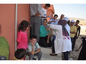 Siirt’te Yezidiler Sağlık Kontrolünden Geçirildi