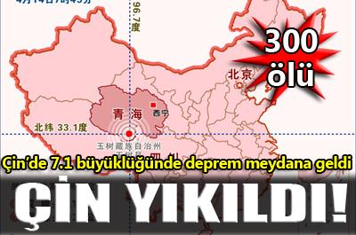 Çin, 7.1le yıkıldı 