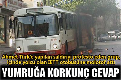 İETT otobüsüne molotoflu saldırı 