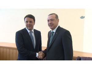 Erdoğan, İtalya Başbakanı Renzi İle Görüştü