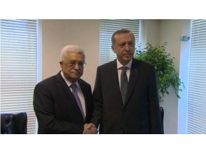 Filistin Devlet Başkanı Abbas İle Bir Araya Geldi