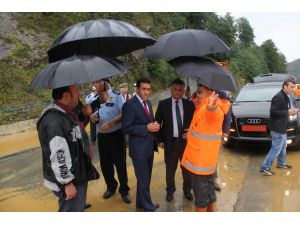 Rizedeki Sağanak Yağış