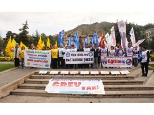 Kastamonu’da Öğretmenler Bir Gün İş Bıraktı