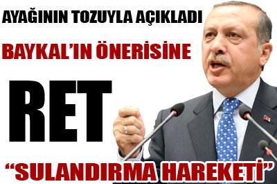 Erdoğan: Sulandırma hareketi 