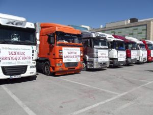 Malatya’dan Suriye’ye 8 Tır Yardım Gönderildi
