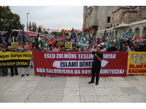 Abd Öncülüğündeki Saldırılar Protesto Edildi