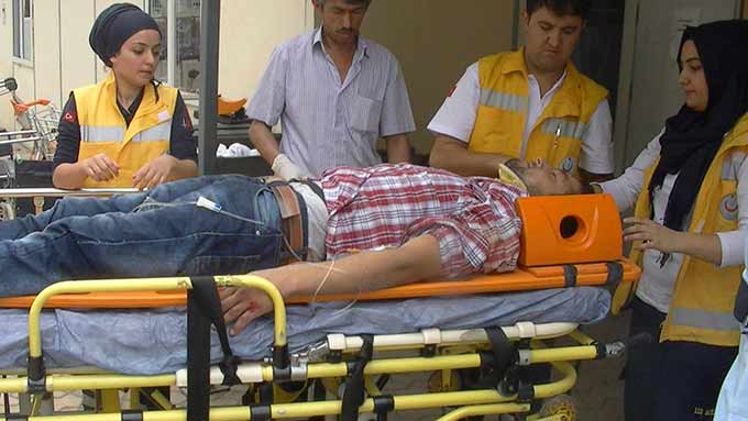 Motosiklet, Şarampole Yuvarlandı: 1 Yaralı