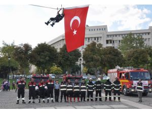 İtfaiyeden Nefes Kesen Tatbikat