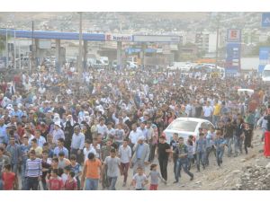 Cizre Ve Silopi’de Rojava’ya Destek Yürüyüşü