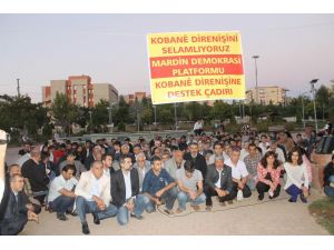 Mardin’de Kobane Çadırına İzin Verilmedi