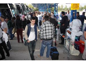 Terminalde Dönüş Yoğunluğu Başladı