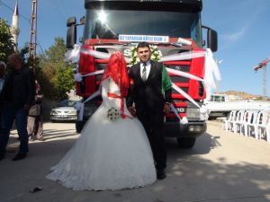 Yozgat’ta Tır Gelin Arabası Oldu