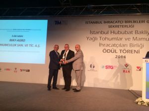 En Başarılı İhracatçı Ödülü, May Tohum’ Un