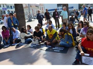 Ayvalık’ta Işid Protestoları Sürüyor