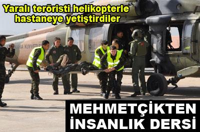 Mehmetçikten insanlık dersi 