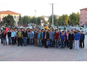 Tavşanlı’da Şehitler İçin Saygı Duruşu, Pkk’ya Lanet