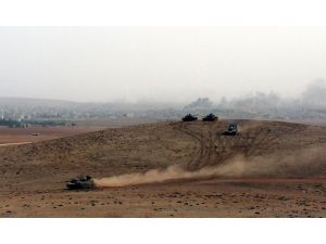 Kobani’de Doçka Silahı Alev Alev Yandı