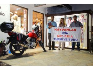 Sokak Hayvanları İçin Motosikletiyle Altı Bin Kilometre Yol Katetti