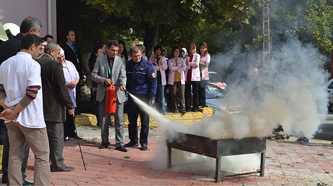 ADSM’de Yangın Tatbikatı Yapıldı