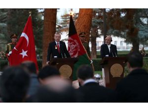 Erdoğan, Afganistan Cumhurbaşkanı Gani İle Ortak Basın Toplantısı Düzenledi