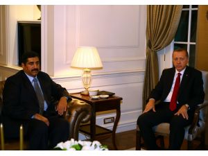 Cumhubaşkanı Erdoğan, Katar Savunma Bakanı Hamad Bin Ali El-atiyyeyi Köşkte Kabul Etti