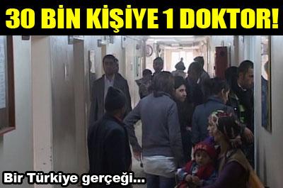 30 bin kişiye bir doktor 