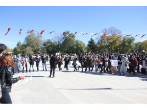 Üniversite Öğrencilerinden Türkülü, Halaylı Formasyon Eylemi