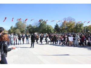 Öğrencilerden Halaylı Eylem