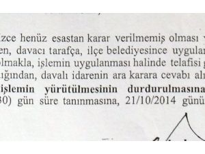 ’’Yürütmeyi Durdurma’’ Kararı Yalanlandı