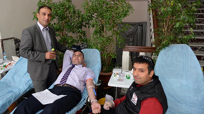 Belediye Personelinden Kan Bağışı