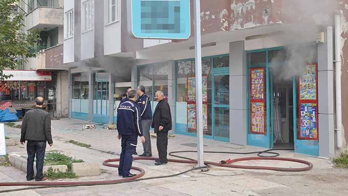 Markette Yangın Paniği