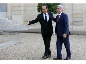 Ermenistan Cumhurbaşkanı Sarkisyan, Hollande’la Görüştü