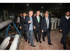 Vali Ve Başkandan Fabrika Denetimi