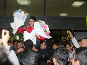 Avrupa Şampiyonuna Görkemli Karşılama