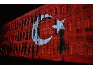 Balıkesirde 29 Ekim Lazer Gösterisi