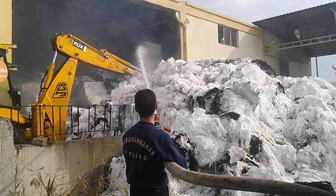 Tekstil Fabrikasında Yangın