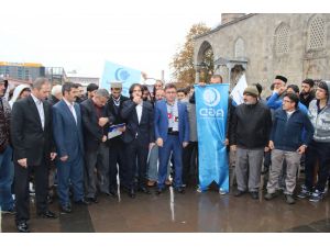 Erzurumdan İsraile Tepki