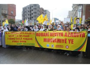 Cizre’deki Kobani Yürüyüşü Olaysız Sona Erdi